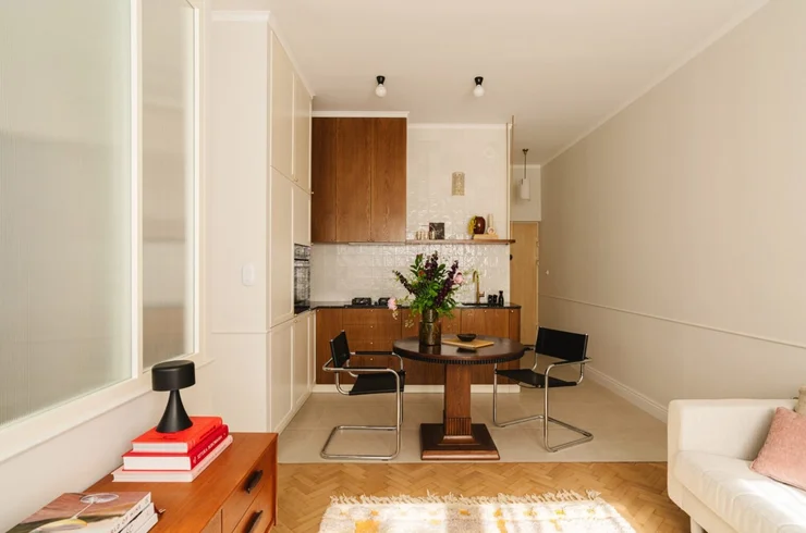 A Timeless Apartment Makeover with Mid-Century Flair