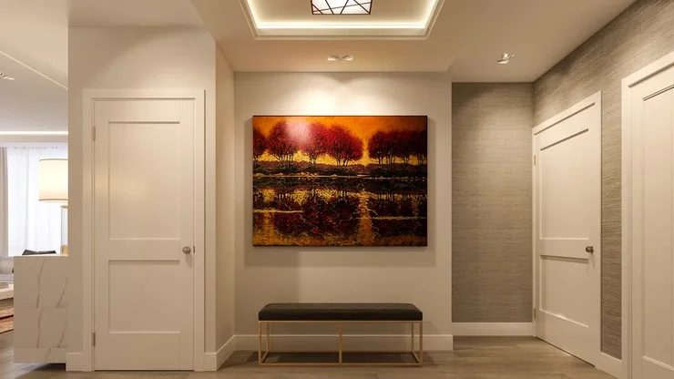 Modern Entry and Hallway Remodel